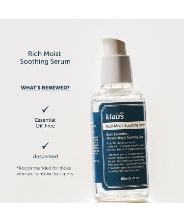 Dear Klairs Rich Moist Soothing Serum 2.7 fl oz | Hydrating Skincare for All Skin Types - Buy Online on GoSupps.com