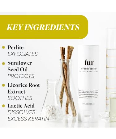 Fur KP Body Scrub - 14% AHA Exfoliating Scrub for Keratosis Pilaris & Rough Skin | Smooth & Moisturize | 6 oz - Buy Online on GoSupps.com