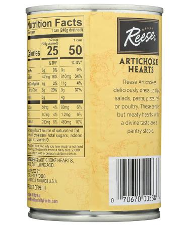 Reese  Artichoke Hearts  14 Oz - Buy Online on GoSupps.com