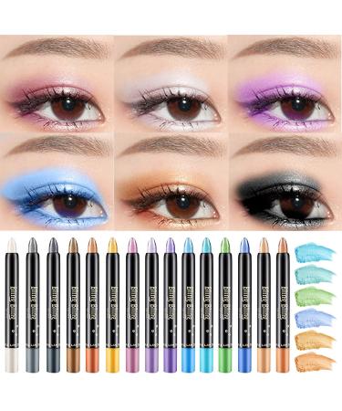 Long-Lasting Glitter Eyeshadow Pen | Waterproof Pearlescent Highlighter Stick for Stunning Looks - Buy Online on GoSupps.com