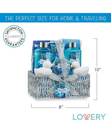 Heavenly Ocean Bliss Home Spa Gift Basket - 9pc Bath & Body Set for Women - Perfect for Father's Day, Wedding, Anniversary, Birthday, Graduation - Buy Online on GoSupps.com