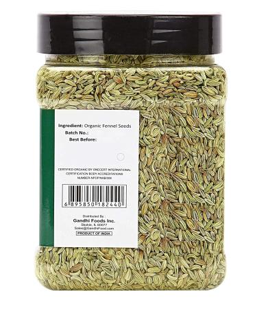 Zayd Organics USDA Organic Fennel Seeds Whole Saunf 16oz (454g) - Buy Online on GoSupps.com
