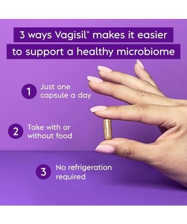 Vagisil Yeast Defense Supplements - Balance Yeast & Good Bacteria Probiotics for Healthy Vaginal Microbiome 30 Clean Ingredients Capsules - Buy Online on GoSupps.com