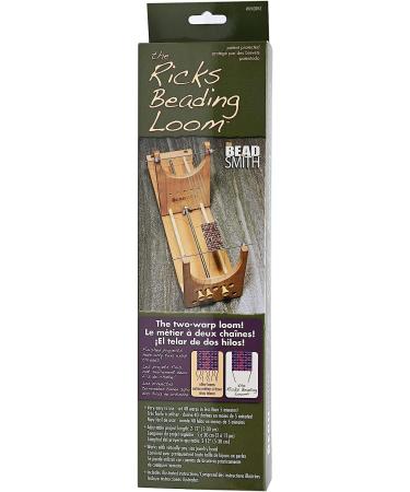 Beadsmith Rick's Beading Loom - Wooden Two-Warp Loom for Necklace and Bracelet Designs - Easy Assembly & Illustrated Instructions - 13.5 x 3.75 x 4.5 inches - Buy Online on GoSupps.com