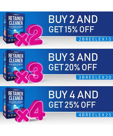 Denture Cleaning Tablets - 120 Pack Retainer & Night Guard Cleaner | Freshens & Removes Odor in 3 Minutes - Buy Online on GoSupps.com