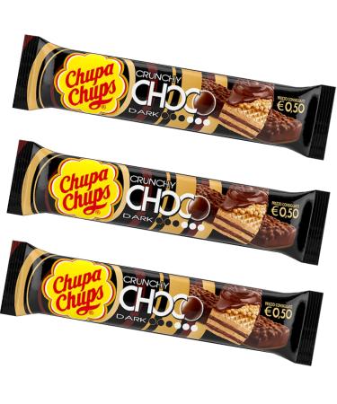 CHUPA CHUPS DARK WAFER CHOCO CRUNCHY DARK DARK DARK CHOCOLATE 27g (20)