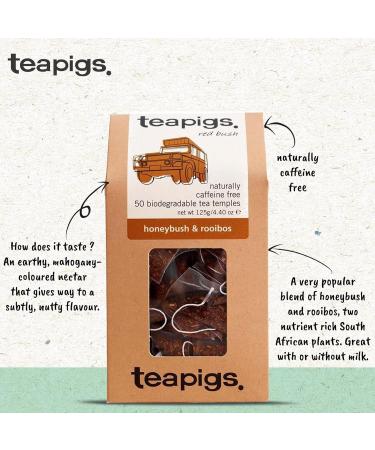 Teapigs Honeybush and Rooibos Whole Leaves 50 Tea Bags - Buy Online on GoSupps.com