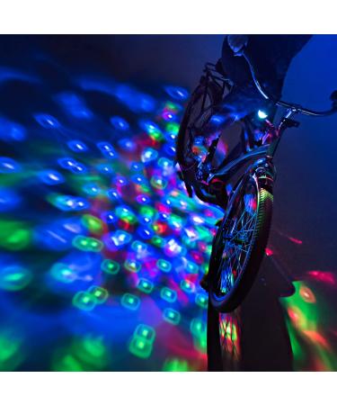 Brightz CruzinBrightz Disco Party LED Bike Light, Tri-Colored - Blinking Swirling Color Patterns - Bicycle Light for Riding at Night - Mounts to Handlebar or Bike Frame - Fun Bike Accessories Red, Green, Blue Tri-Color