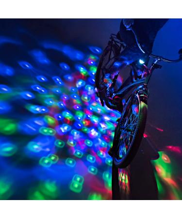 Brightz CruzinBrightz Disco Party LED Bike Light, Tri-Colored - Blinking Swirling Color Patterns - Bicycle Light for Riding at Night - Mounts to Handlebar or Bike Frame - Fun Bike Accessories Red, Green, Blue Tri-Color