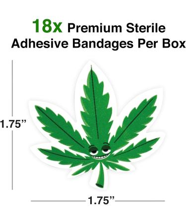 Buy GAMAGO Pot Leaf Bandages | Fun & Unique Medical Supplies for All Ages - Worldwide Shipping Available - Buy Online on GoSupps.com