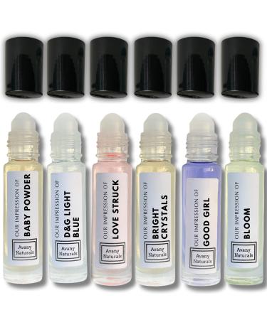 Clean Perfume Sampler Set Woman - Replicant Perfume Perfume Oil Long Lasting Alt Fragrance Body Oil Gourmand Cologne 6 Pc (Clean Woman)