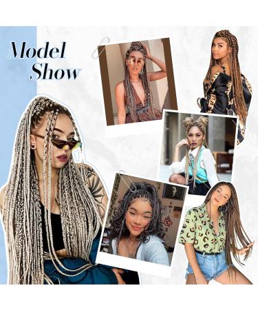 Feshfen Pre-Stretched Braiding Hair Extensions | 65 cm Yaki-Texture Synthetic Hair | 8 Pack Dark Auburn & Dark Chestnut Brown - Buy Online on GoSupps.com