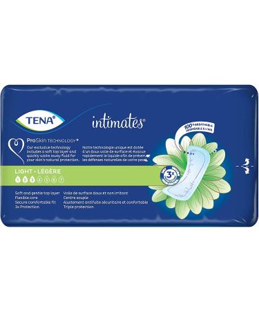 TENA Intimates Incontinence Pads for Women - Light Absorbency, Ultra Thin, Regular Length - 30 Count (Pack of 6) - Buy Online on GoSupps.com