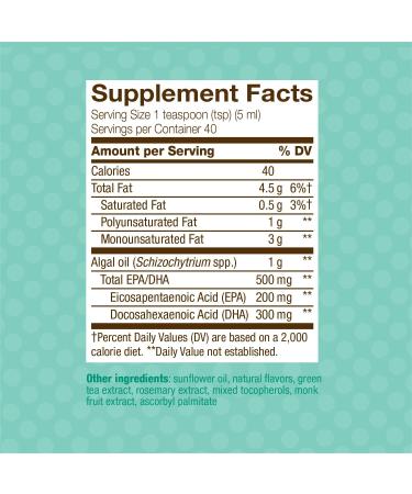Ascenta NutraVege Omega-3 Plant Based 500 mg - Strawberry Orange Flavor 200 ml - Buy Online on GoSupps.com