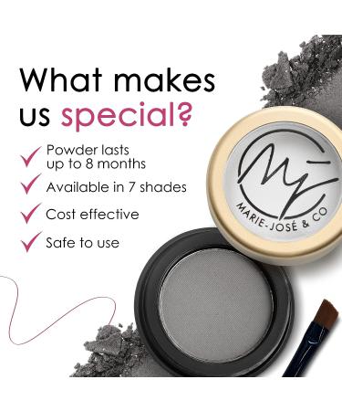 Marie-Jos & Co Soft Charcoal Eyebrow Powder Compact Kit - Easy to Apply Makeup for Naturally-Looking Brows - Buy Online on GoSupps.com