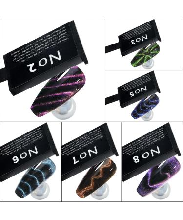 Nail Magnet Set Tools Nail Polish Set Polish Magnet Cat Eye Magnet for Nails Strong Suction Nail Polish Cat Eye Magnet Board Magnet - Buy Online on GoSupps.com