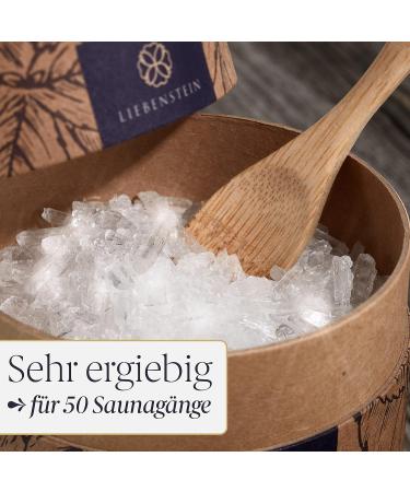 Organic Mentholkristall Sauna Liebenstein 100g - Premium 100% Pure Mint | Sustainable Packaging & Wooden Dosing Spoon | Long-lasting Refreshing Aroma - Buy Online on GoSupps.com
