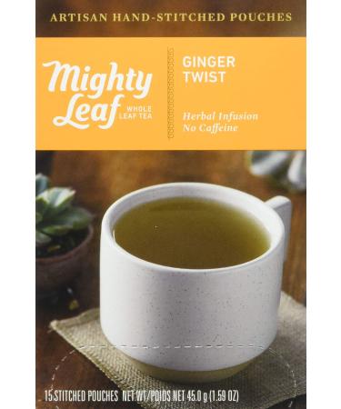 Mighty Leaf, Tea Ginger Twist, 15 Count