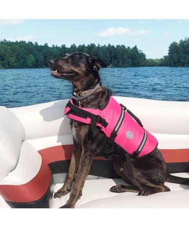 Vivaglory Ripstop Dog Rescue Vest - Buoyant & Visible for Small/Medium Dogs - Pink XS (35-43cm) - Buy Online on GoSupps.com
