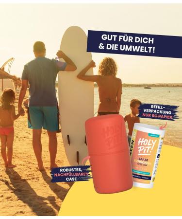 Fragrance-Free Vegan Sunscreen Stick for Face Neck & Shoulders - SPF 30 (40 ml) - Safe & Harmful Ingredient-Free | Start Pack - Buy Online on GoSupps.com