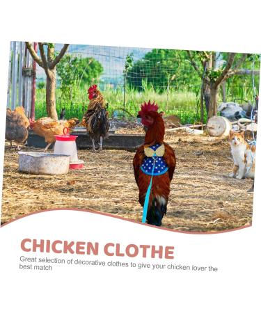 CORHAD Chicken and Duck Vest Hen Leash Chicken Lead and Harness Small Dog Harness Rooster Costume Pet Leash 17X15X0.5CM Blue - Buy Online on GoSupps.com