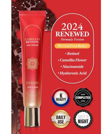 Camellia Retinol Eye Cream with Hyaluronic Acid | Hydrating Korean Eye Cream for Wrinkles & Dark Circles | Cruelty-Free - Buy Online on GoSupps.com