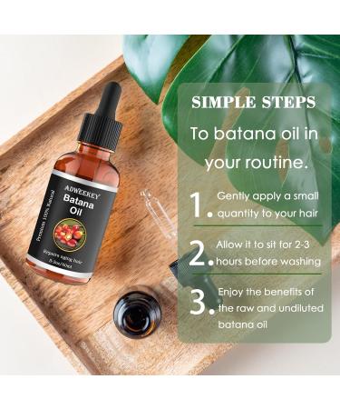 Organic Batana Oil for Hair Growth | 100% Pure | Promotes Hair Wellness for Men & Women | Enhances Radiance | 2.0 Oz - Buy Online on GoSupps.com