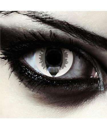 Design lenses colored gray white cat eyes halloween costume contact lenses 1 pair (2 pieces) soft dragon color lenses without strength gray dragon "gray cateye
