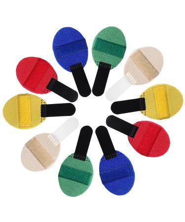 Sosoport Support Braces 10pcs Splints Straightening Support Brace for Support for Broken and Strained Injured Fingers Braces