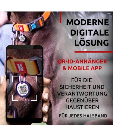 Waterproof Adjustable Dog Collar for Small & Big Dogs | Waudog | Plastic Lock | 31-49 cm Length 25 mm Wide - Orange - Buy Online on GoSupps.com