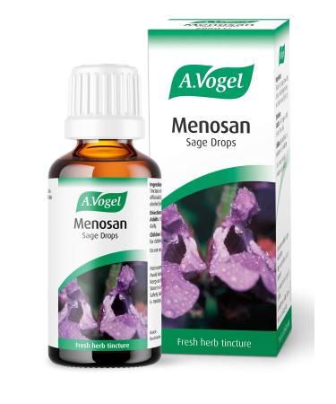A.Vogel Menosan Sage Drops | Extracts of Organically Grown Fresh Sage | Herbal Food Supplement | Suitable for Vegans | 50ml 50 ml (Pack of 1)