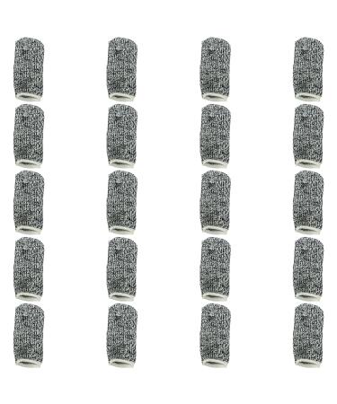 GMBYLBY 20Pcs Against Cutting Finger Cots With Stretchy Fit Non Slip Finger Covers Upgrades Cots Designs For Cooking &