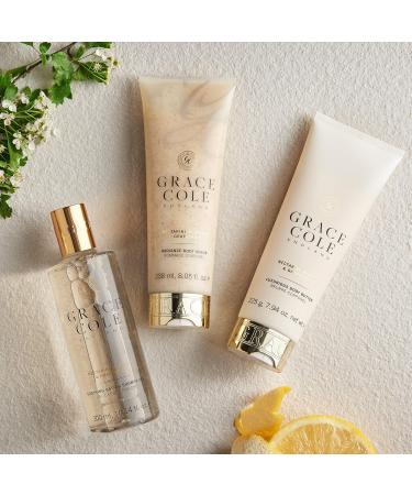 Buy Grace Cole Nectarine Blossom & Grapefruit Radiance Body Scrub | Exfoliating Body Scrub for Glowing Skin - International Shipping Available - Buy Online on GoSupps.com