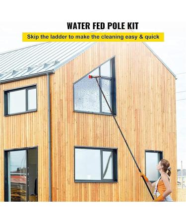 Water Fed Pole Kit Water Fed Brush W/Squeegee Water Fed Cleaning System 3-In-1 Aluminum Outdoor Window (Color : 10.8 M/35.4 Ft) (6.0 M/19.7 Ft) - Buy Online on GoSupps.com