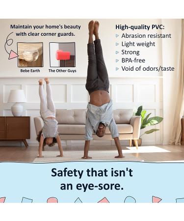 Bebe Earth Baby Proofing Corner Protectors  12 Furniture Corner Guards Bumpers for Table - Clear Child Safety Protector for Home  New Parents and Couples 12-Count - Buy Online on GoSupps.com