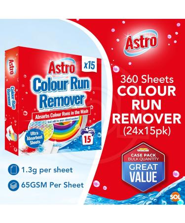 Bulk Colour Run Remover for Clothes 360 Sheets (24x15pk) | Colour Run Remover for Whites Colour Remover Clothes Dye Remover for Clothes - Buy Online on GoSupps.com