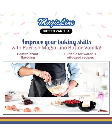 Magic Line Butter Vanilla Flavoring Oil for Baking - 32 Fl Oz - Replaces Vanilla Flavor Extracts - Buy Online on GoSupps.com