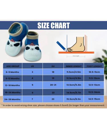 Dookeh Baby Shoes Soft Sole Sneakers Toddler Infant Sock Shoes (2-3 Years) - Darkblue - Buy Online on GoSupps.com