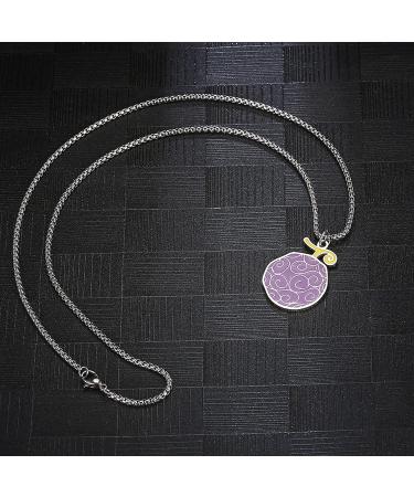 JOHLCR Anime ONE PIECE Cosplay Necklace Pendant Anime Character Accessories Devil Fruit Halloween Carnival Party Dress Up Props Gifts for Men Women Kids Manga Fans - Buy Online on GoSupps.com