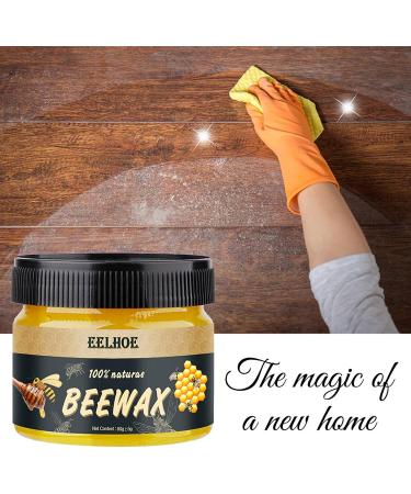 Refined Wood Care Wax Solid Wood Furniture Polishing Seasoning Beeswax Paste Timber Seasoning Beewax Pleasant Smell Easy to Use Beeswax Polish for Wood & Furniture 80 g (Pack of 1) - Buy Online on GoSupps.com