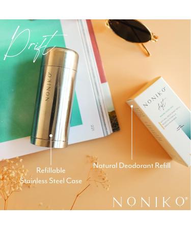 Natural Deodorant - DRIFT STARTER KIT - Stainless Steel Container - Aluminum Free Paraben Free Plastic Free - For Men & Women Green Mandarin - Sensitive Formula Drift (Green Mandarin - Sensitive Formula) - Buy Online on GoSupps.com