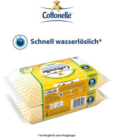 Buy Cottonelle Moist Toilet Paper - Nourishing Chamomile & Aloe Vera Biodegradable Plastic-Free Duo Pack (6x84 Wipes) | International Shipping Available - Buy Online on GoSupps.com