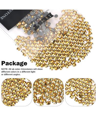 Yhmq 2160pcs Rhinestones for Nails | Nail Crystals & Gold Hematite SS20 (4.6mm & 4.8mm) | International Shipping Available - Buy Online on GoSupps.com