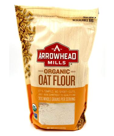 Organic Oat Flour Bundle. Includes Two Packages of Arrowhead Mills Organic Oat Flour and an Oat Flour Recipe Card from Carefree Caribou! Each resealable bag has 16 oz of Oat Flour!