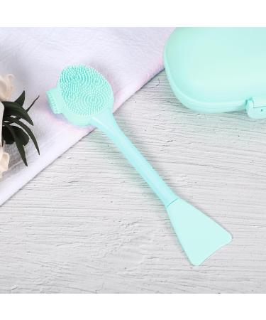 VOCOSTE Silicone Facial Cleansing Brush - Multifunction Handheld Face Scrubber for Skincare Massage - Green - Perfect for Healthier Skin & Deep Cleansing - Buy Online on GoSupps.com