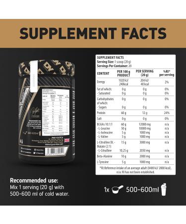 Dorian Yates HIT BCAA 10:1:1 Mango - 400g - Buy Online on GoSupps.com