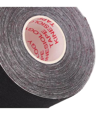 Athletic Kinesiology Tape Cuttable Breathable Sport Recovery Tape 5cm Width for Fitness (Black) - Buy Online on GoSupps.com