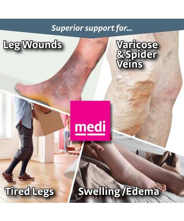 Mediven Plus Compression Stockings for Men & Women 40-50 mmHg Open Toe Knee High II-Petite Beige | International Shipping Available - Buy Online on GoSupps.com