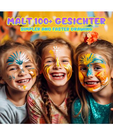  ZZXLOPEZ ZZXLOPEZ Face Paint Children's Makeup Palette Fluorescent UV Paint 15 Colours 15 Colours Face Oil Paint Palette for Hallo - Buy Online on GoSupps.com