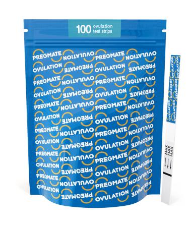 Pregmate 100 Ovulation Test Strips with Numerical LH Result Quantitative Predictor Kit (100 Count) - Buy Online on GoSupps.com